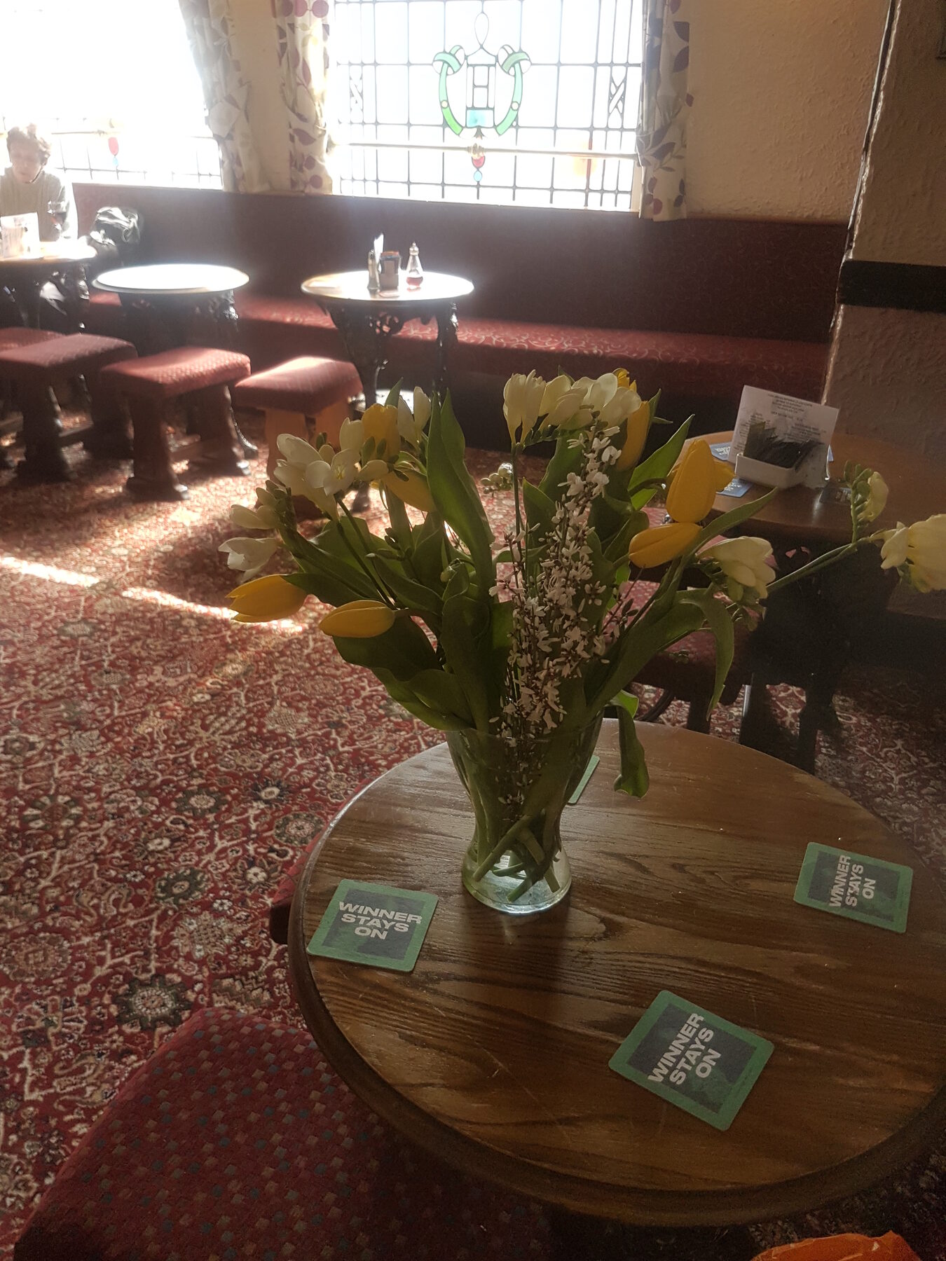 Traditional interior at The Queen's Head